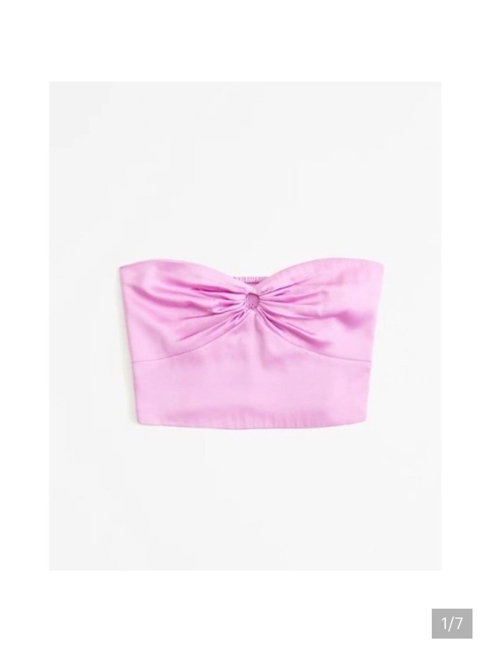 Abercrombie Strapless Twist-Front Crop top